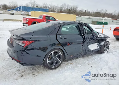 2022 Hyundai Elantra N Line z USA, uszkodzony, nr VIN KMHLR4AFXNU311976